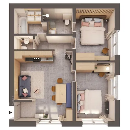 公寓 Wohn.genuss App Traumhaus